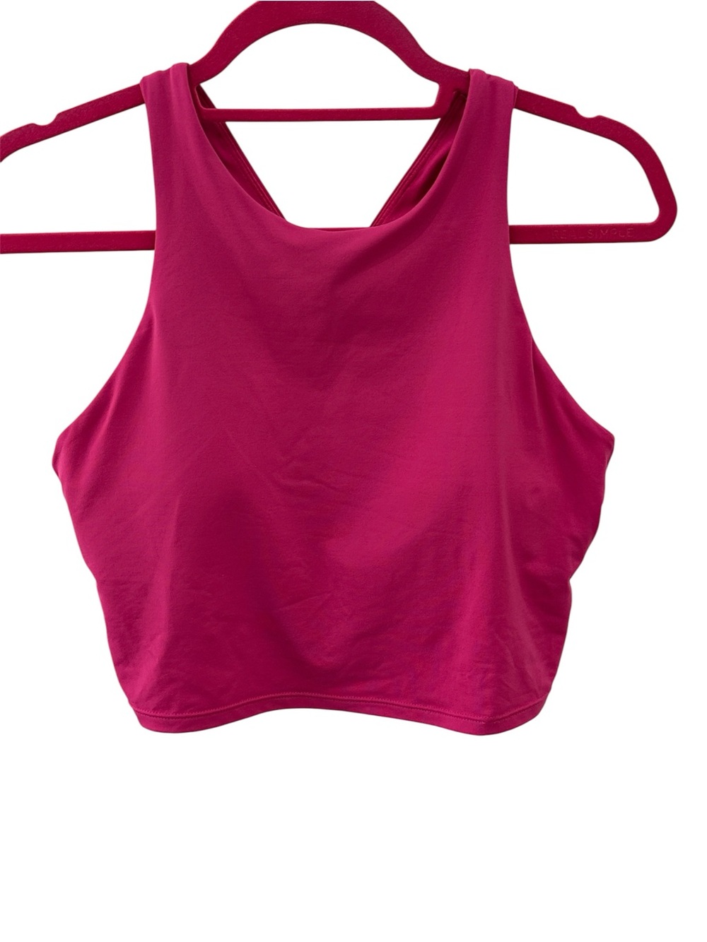 Athleta Consciously Bra Longline Sports Bra Pink Medium A-C Cups